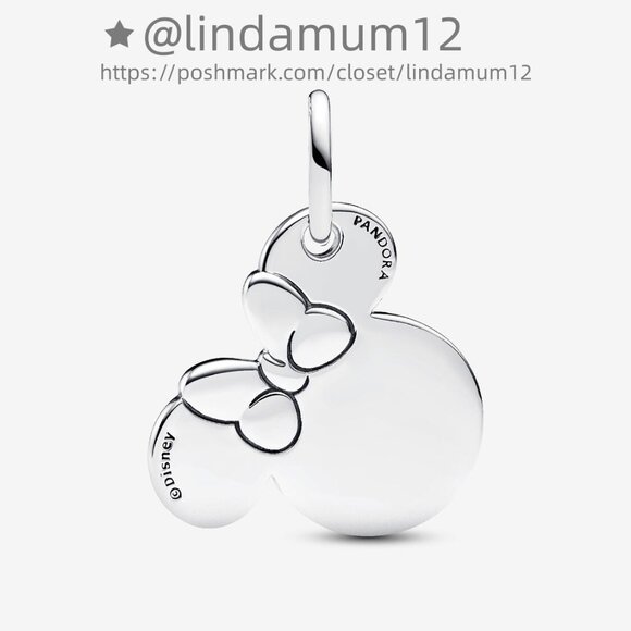 Pandora Disney Minnie Mouse Engravable Dangle Charm - Picture 1 of 7